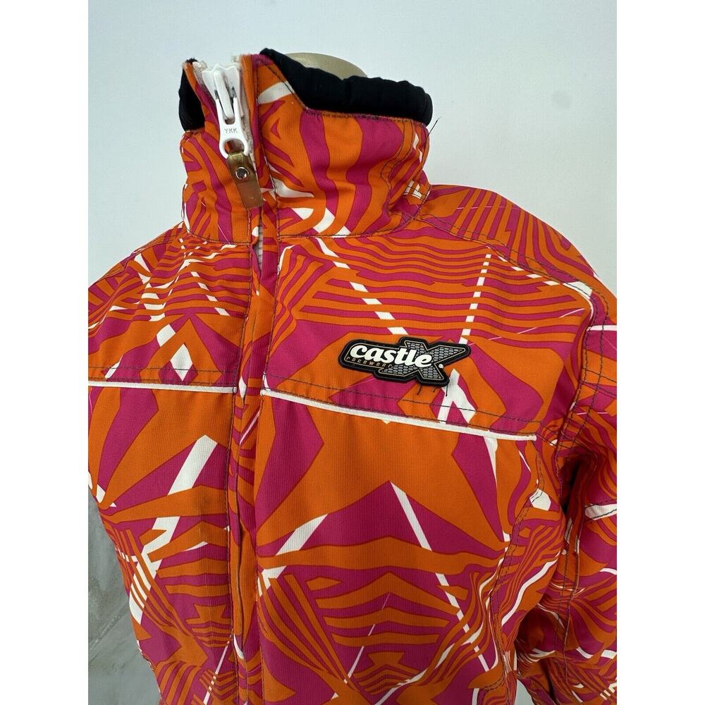Castle X Racewear Women Medium Snowmobile Jacket Coat Quilt Lined Zip Up CLT - Picture 2 of 12